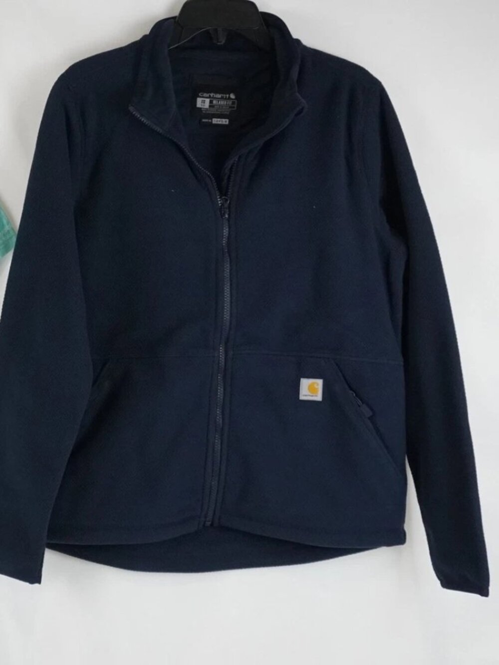 Carhartt Full Zip Fleece Jacket Work School Travel Walking Fall Winter Casual